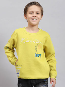 Monte Carlo - Yellow Printed Sweatshirt