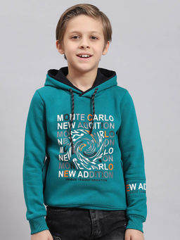 Monte Carlo - Teal Printed Hoodie