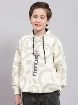 Monte Carlo - Beige Printed Sweatshirt