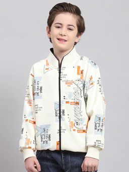 Monte Carlo - Beige Printed Sweatshirt