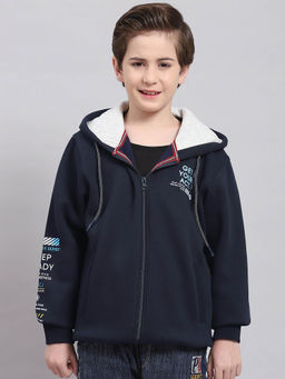 Monte Carlo - Navy Printed Hoodie