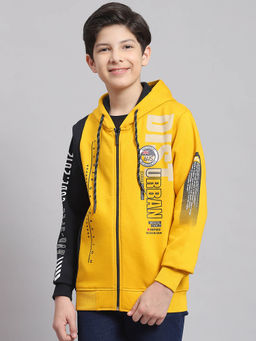 Monte Carlo - Yellow Printed Hoodie