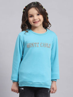 Monte Carlo - Turquoise Embellished Sweatshirt