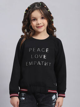 Monte Carlo - Black Typography Sweatshirt