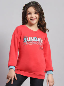 Monte Carlo - Coral Typography Sweatshirt