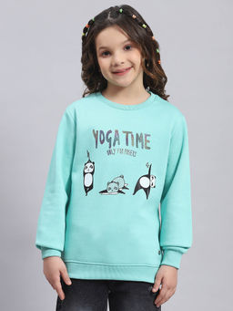 Monte Carlo - Aqua Printed Sweatshirt