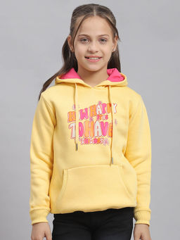 Monte Carlo - Yellow Printed Hoodie