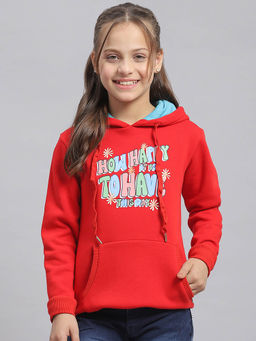 Monte Carlo - Red Printed Hoodie