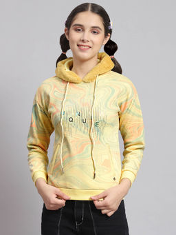 Monte Carlo - Yellow Printed Hoodie
