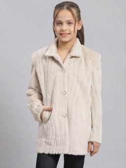 Monte Carlo - Beige Self Design Coat