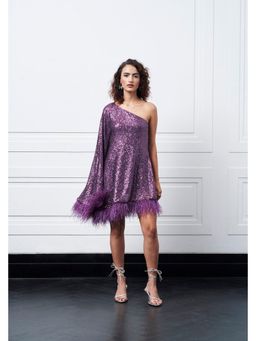 Kay Kay BY KKHUSHI SAHAII - Hugo Purple A Line Mini Dress