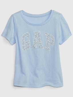 GAP - Girls Blue Round Neck Logo T-shirt