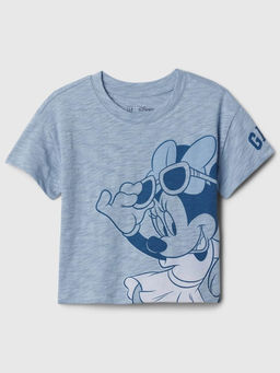 GAP - Girls Blue Character Print Crew Neck T-shirt