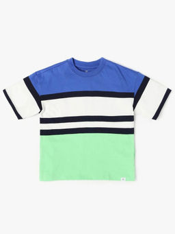 GAP - Boys Multi-Color Striped Crew Neck T-shirt