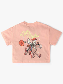 GAP - Girls Pink Graphic Crew Neck T-shirt