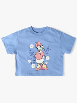 GAP - Girls Blue Graphic Crew Neck T-shirt