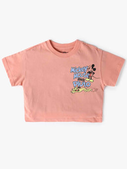 GAP - Boys Pink Graphic Crew Neck T-shirt