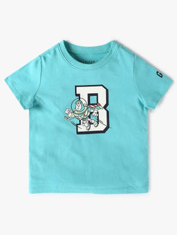 GAP - Boys Blue Cartoon Crew Neck T-shirt