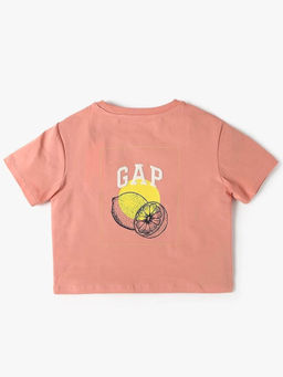 GAP - Boys Pink Graphic Crew Neck T-shirt