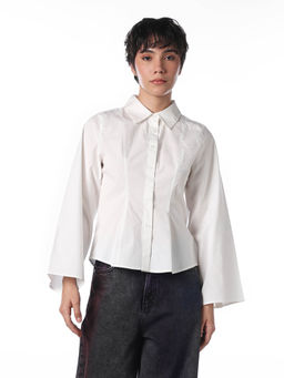 ONLY - Women Solid Regular Fit White Shirt