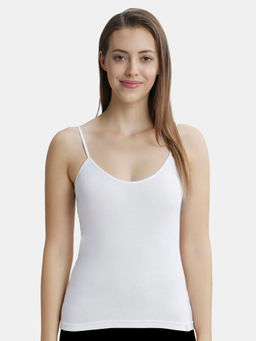 Jockey - 1487 Women Super Combed Cotton Rib Camisole - White