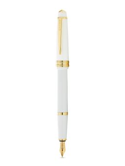 Cross - Bailey Light Polished White Resin and Gold Tone Medium Nib Fountain Pen