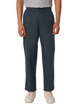 Selected - Dark Blue Straight Fit Organic Cotton Pants