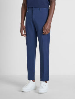 Antony Morato - Men Blue Solid Mid Rise Slim Fit Trouser