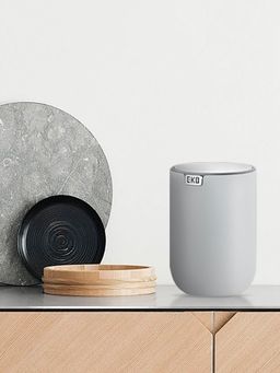 OBSESSIONS - Stainless Steel Table Dustbin with Fingerprint resistant, 1.5 Litres, Grey