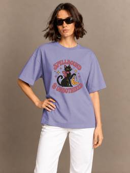 MIXT by Nykaa Fashion - Lavender Oversized T-Shirt