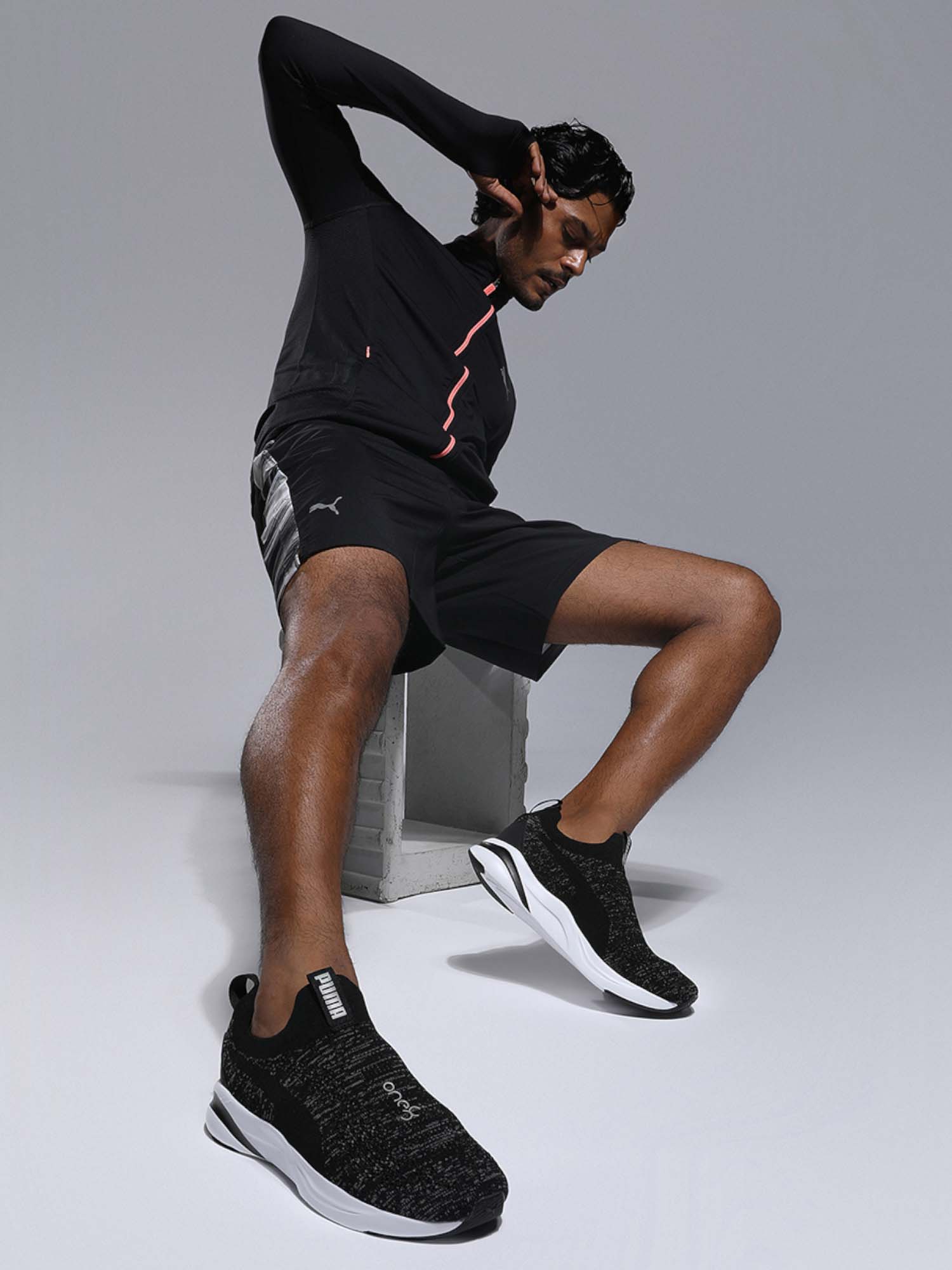Buy Puma Black SoftRide Rift Slip-On 