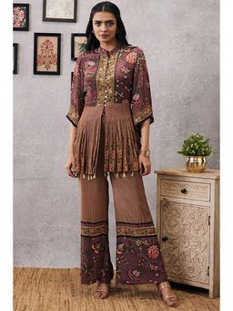 Soup by Sougat Paul - Mehr Pink Top with Palazzo