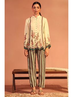 Soup by Sougat Paul - Tamaya Beige Tunic with Pant
