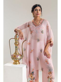 Soup by Sougat Paul - Arani Pink Kaftan with Pant and Bustier