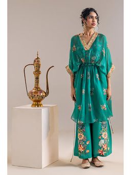 Soup by Sougat Paul - Aarani Green Kaftan with Pant