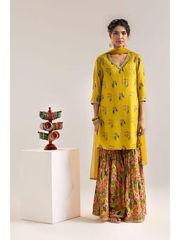 Soup by Sougat Paul - Aarani Kurti with Sharara and Cape