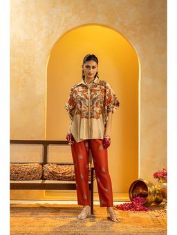 Soup by Sougat Paul - Rangtara Beige Tunic with Pant