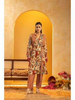 Soup by Sougat Paul - Rangtara Beige Kurta with Pant