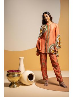Soup by Sougat Paul - Taarani Rust Kurti with Pant