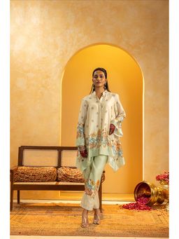 Soup by Sougat Paul - Rangtara Off White Kurti and Pant