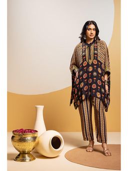 Soup by Sougat Paul - Taarani Black Kaftan with Pant