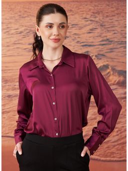 Lakshita - Pink Satin Shirt For Women