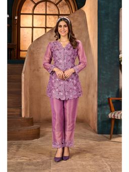 Autumnlane - Jimmy Lily Full Cutwork Kurta with Pant Co-Ord (Set of 2)