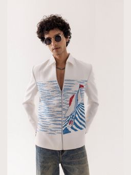 PAARSH - Men Yoyage White Jacket