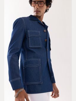 PAARSH - Men Blue Denim Jacket