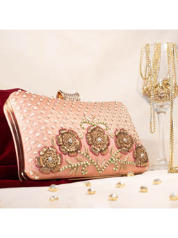 sugarcrush - Embellished Bridal Clutch With Luxury Clasp