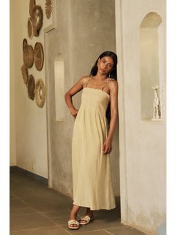 Essgee - Beige Rocou Textured Dress