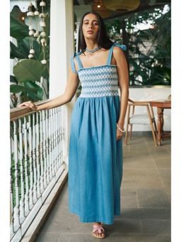 Essgee - Blue Zola Embroidered Dress
