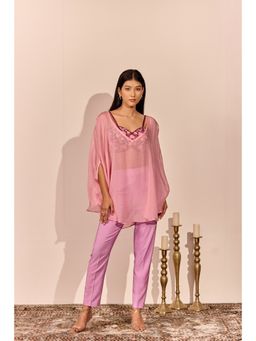 NAVA AURA - Pink Elysiana Bustier with Top and Pant