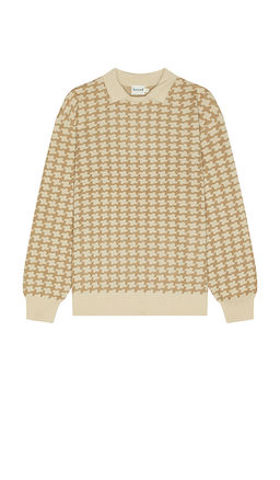 Bound - Orbison Wool Long Sleeve Polo